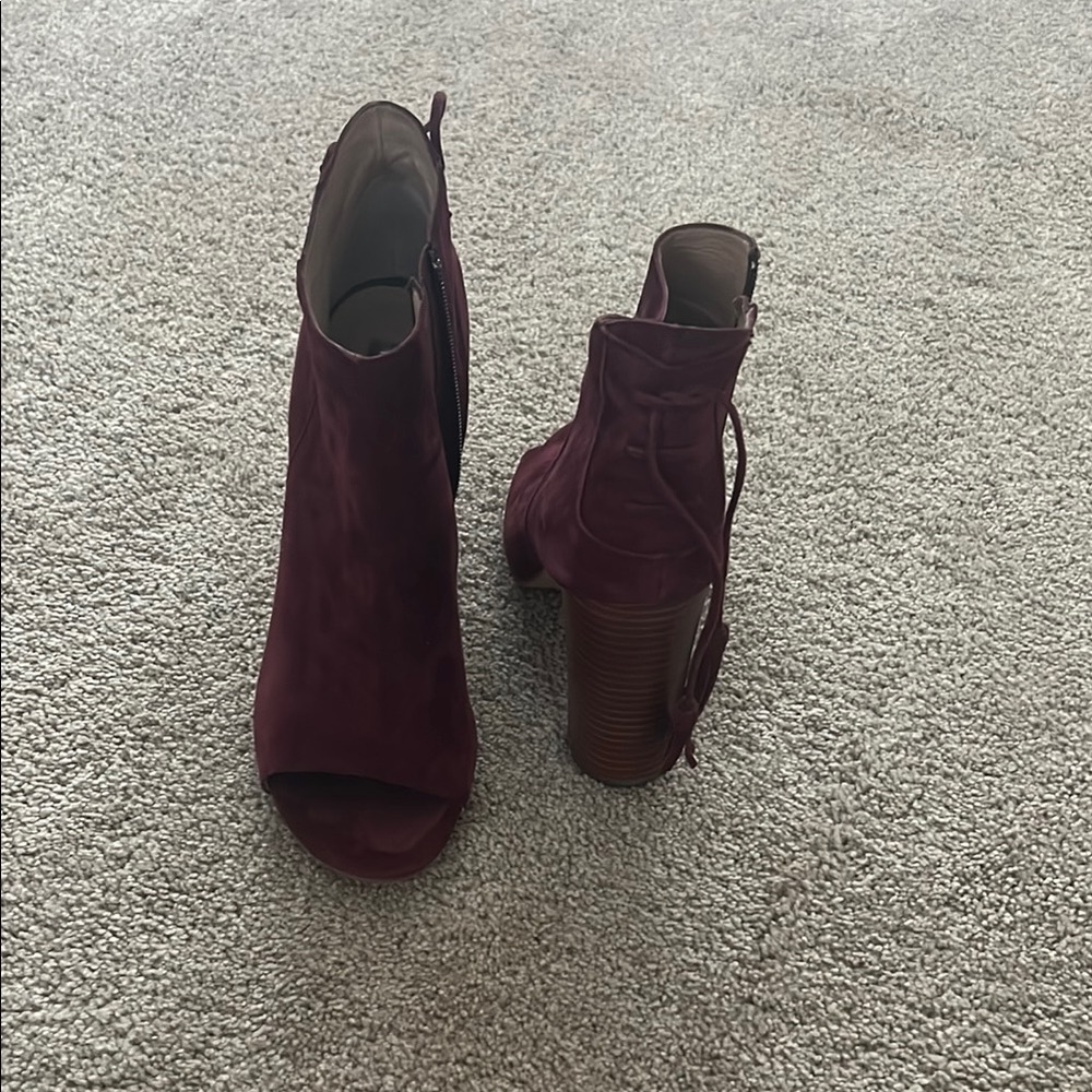 Halogen Burgundy Booties